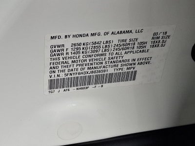 2018 Honda Pilot EX AWD