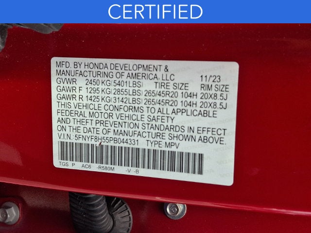 2023 Honda Passport EX-L **CERTIFIED**