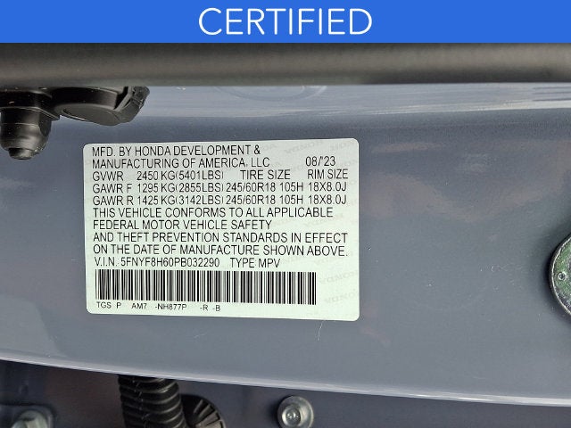 2023 Honda Passport TrailSport **CERTIFIED**