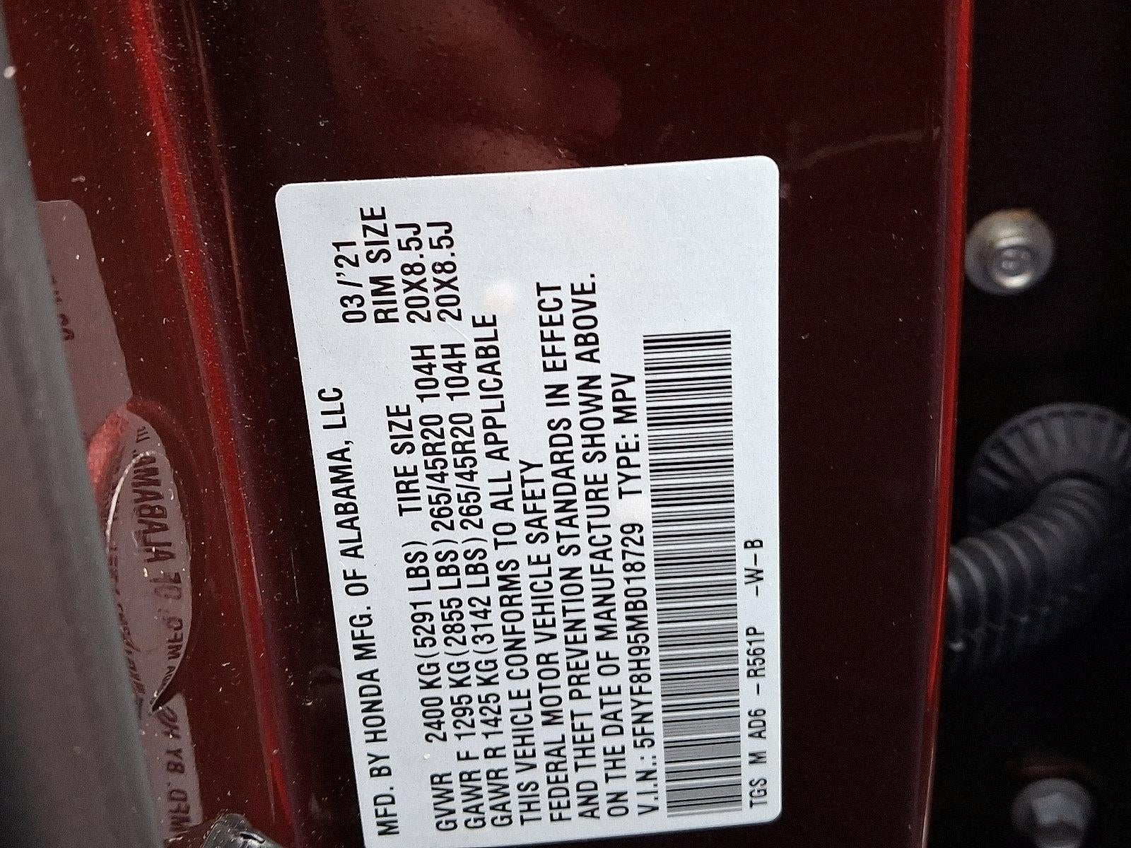 2021 Honda Passport Touring AWD