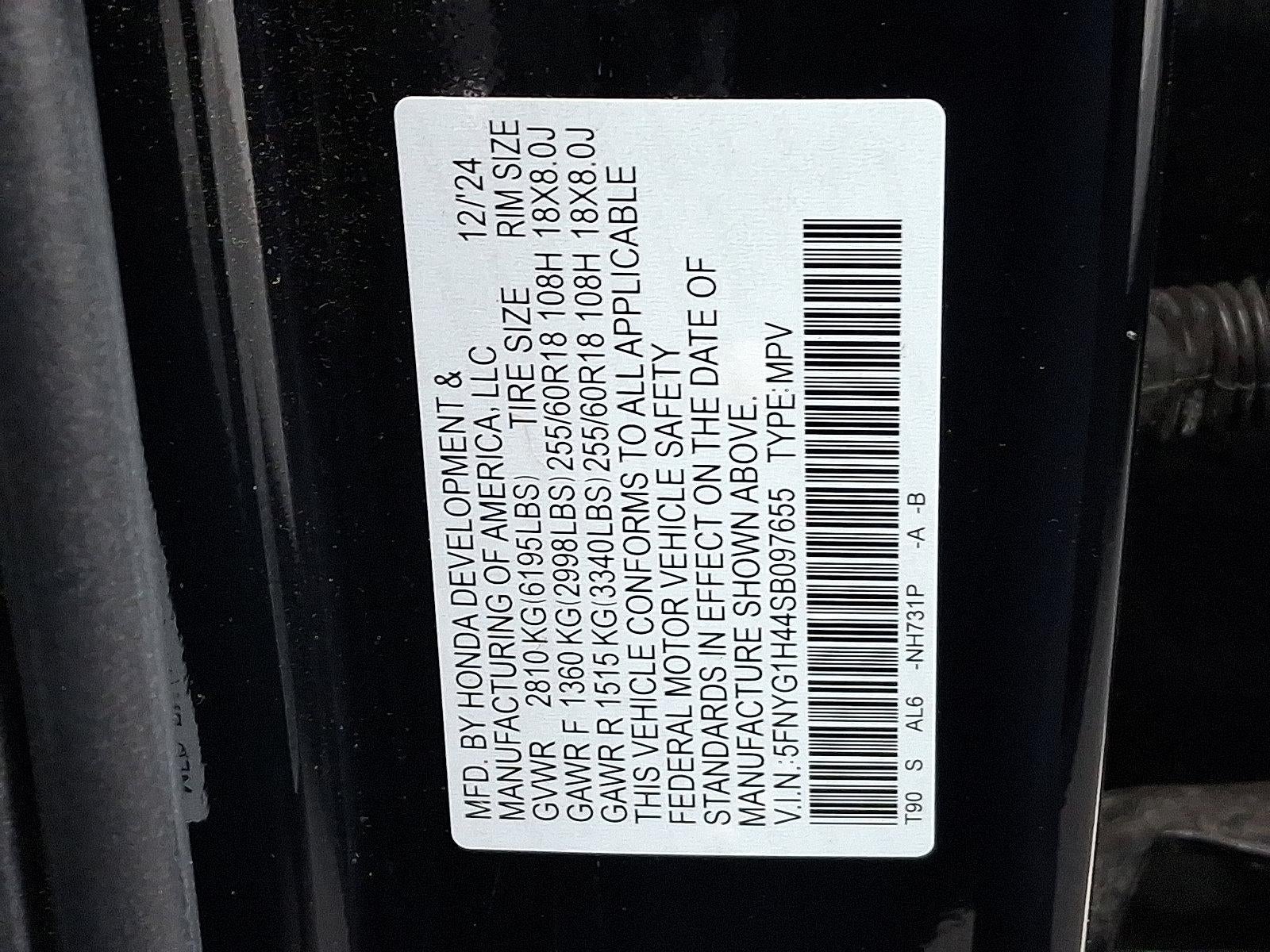 2025 Honda Pilot EX-L AWD