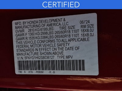 2025 Honda Pilot TrailSport **CERTIFIED**