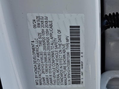 2025 Honda Pilot Touring AWD