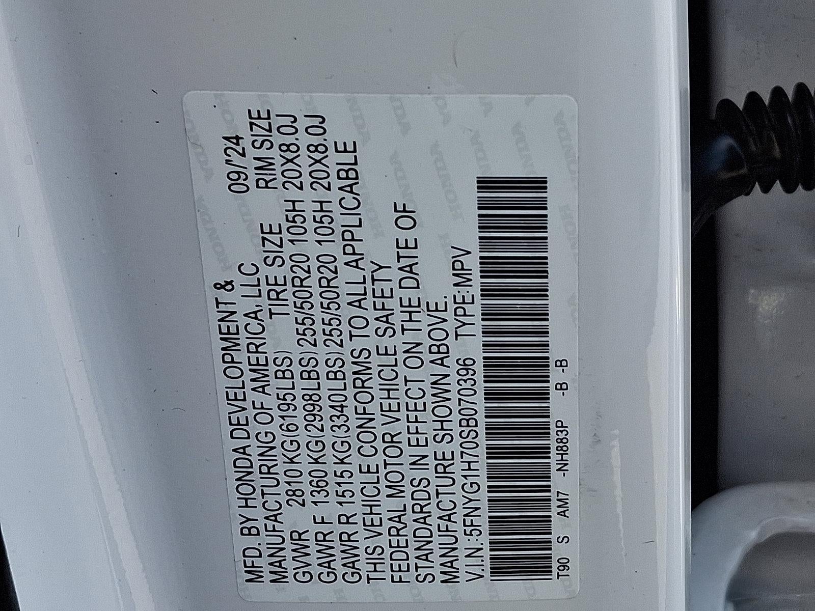 2025 Honda Pilot Touring AWD