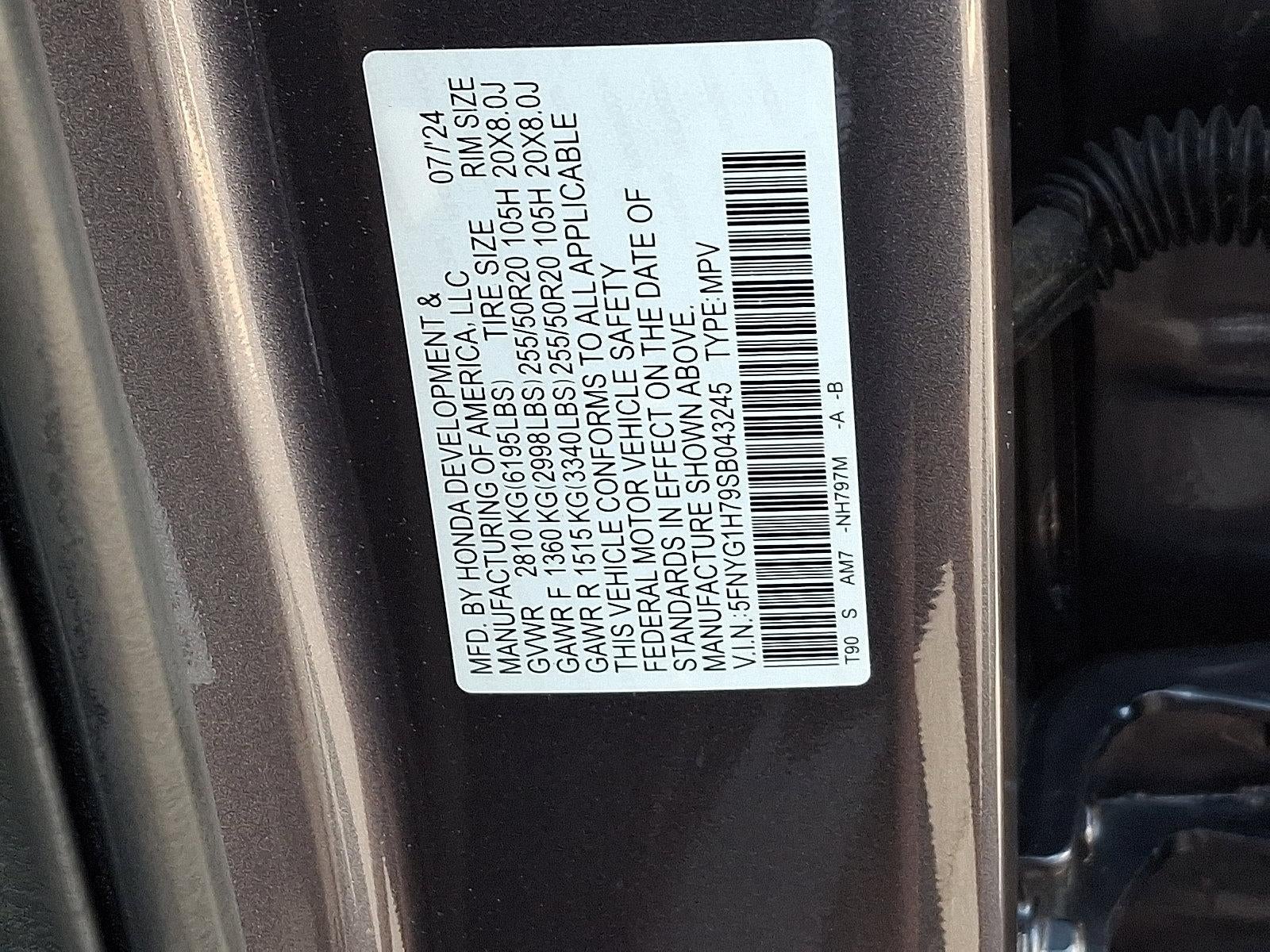 2025 Honda Pilot Touring AWD