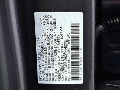 2025 Honda Pilot Elite AWD