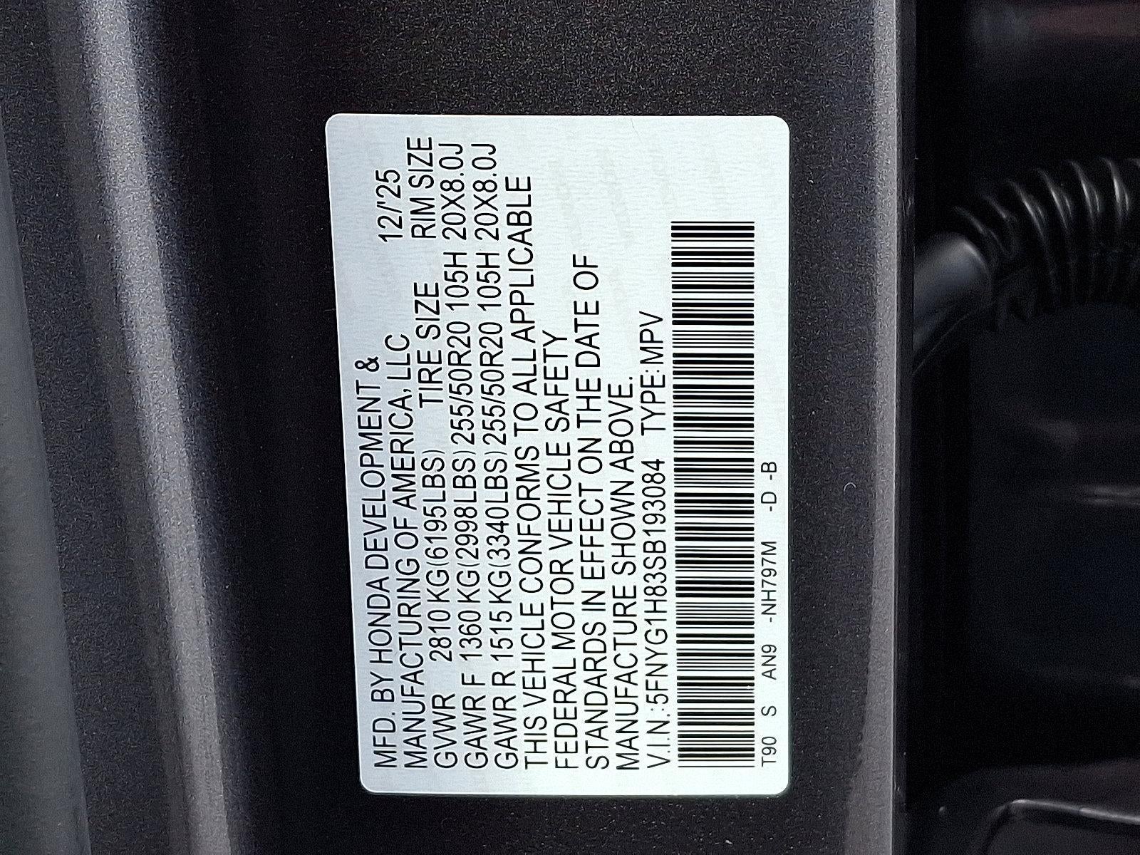 2025 Honda Pilot Elite AWD