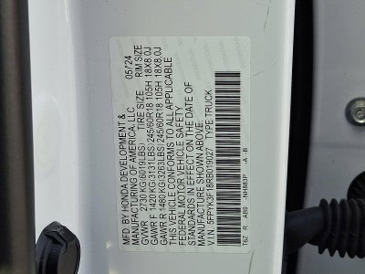 2024 Honda Ridgeline Sport AWD