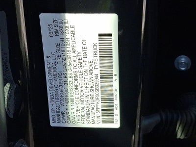 2025 Honda Ridgeline RTL AWD