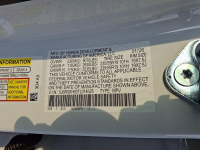 2026 Honda CR-V Hybrid Sport Touring AWD