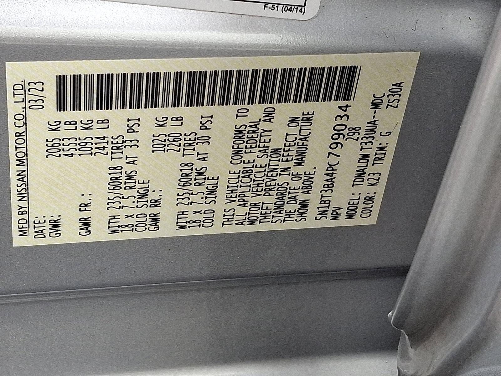 2023 Nissan Rogue FWD SV