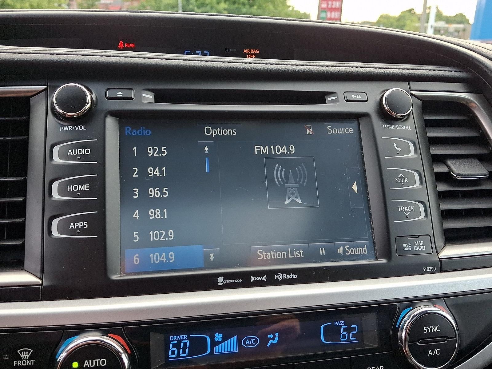 2019 Toyota Highlander SE V6 AWD (Natl)