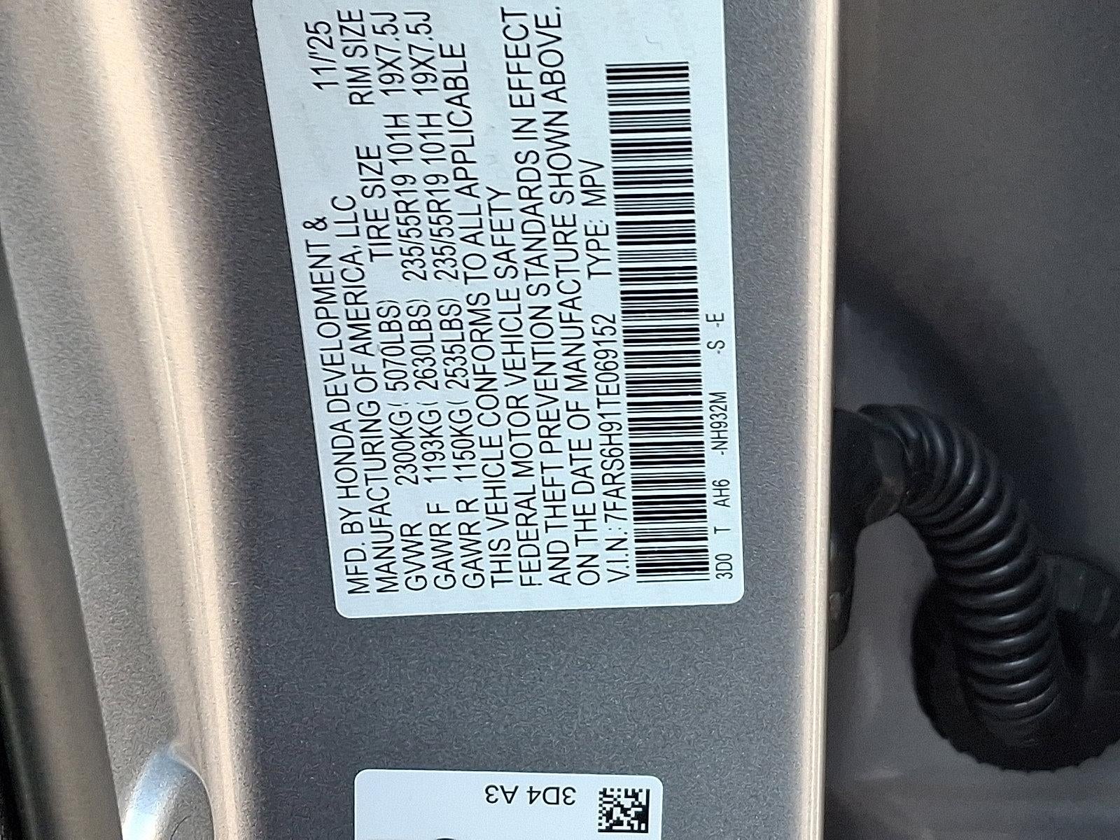 2026 Honda CR-V Hybrid Sport Touring AWD