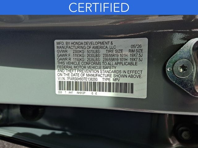 2026 Honda CR-V Hybrid Sport Touring AWD