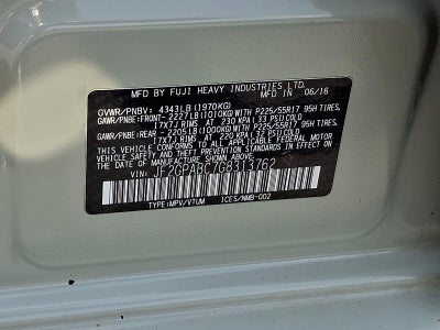 2016 Subaru Crosstrek 2.0i Premium CVT