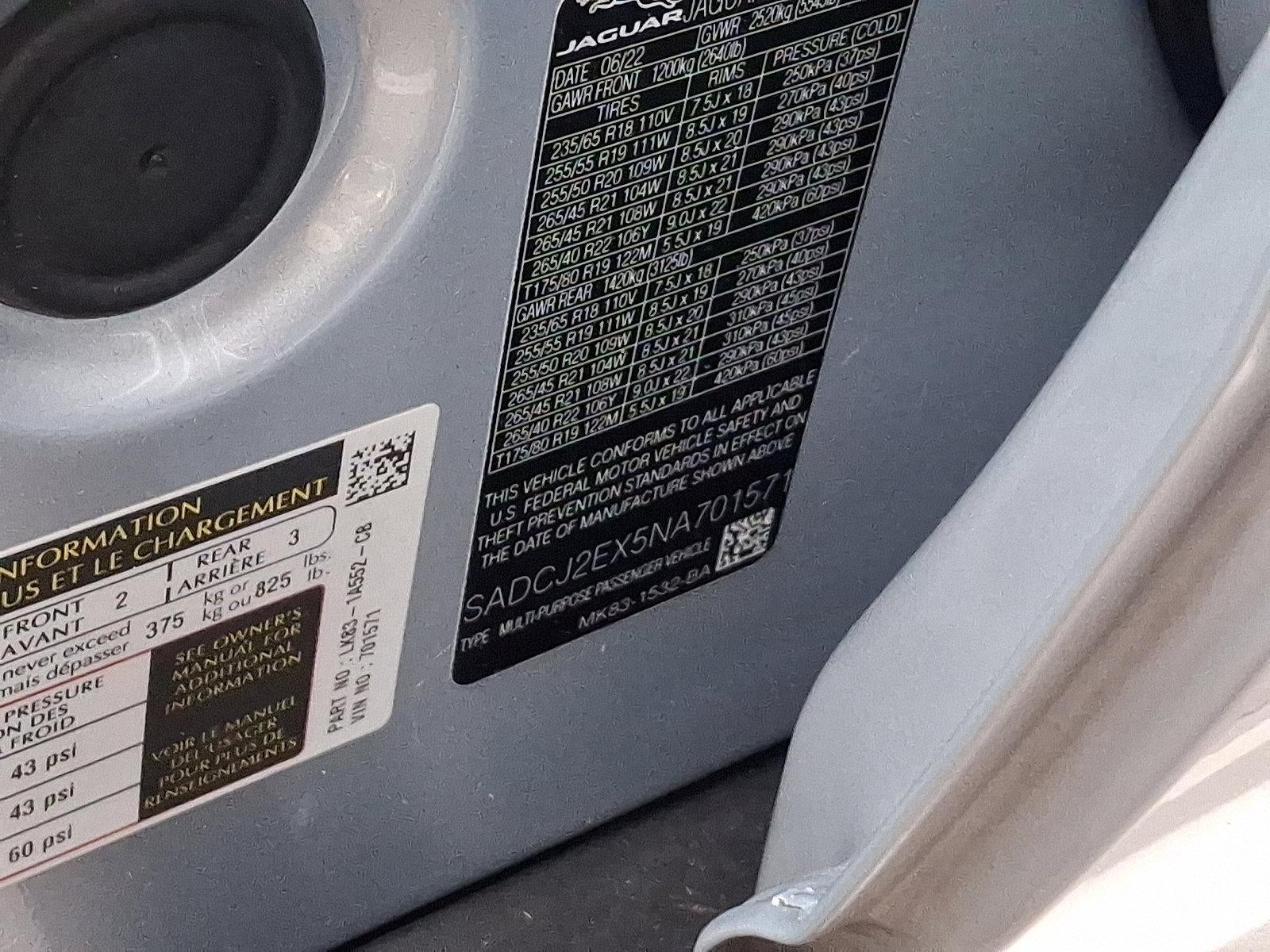 2022 Jaguar F-PACE P250 AWD S