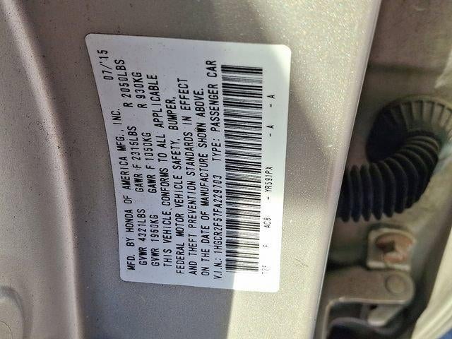 2015 Honda Accord Sedan Sport CVT PZEV
