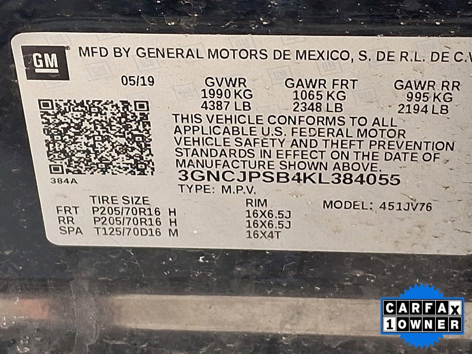2019 Chevrolet Trax AWD 4dr LT