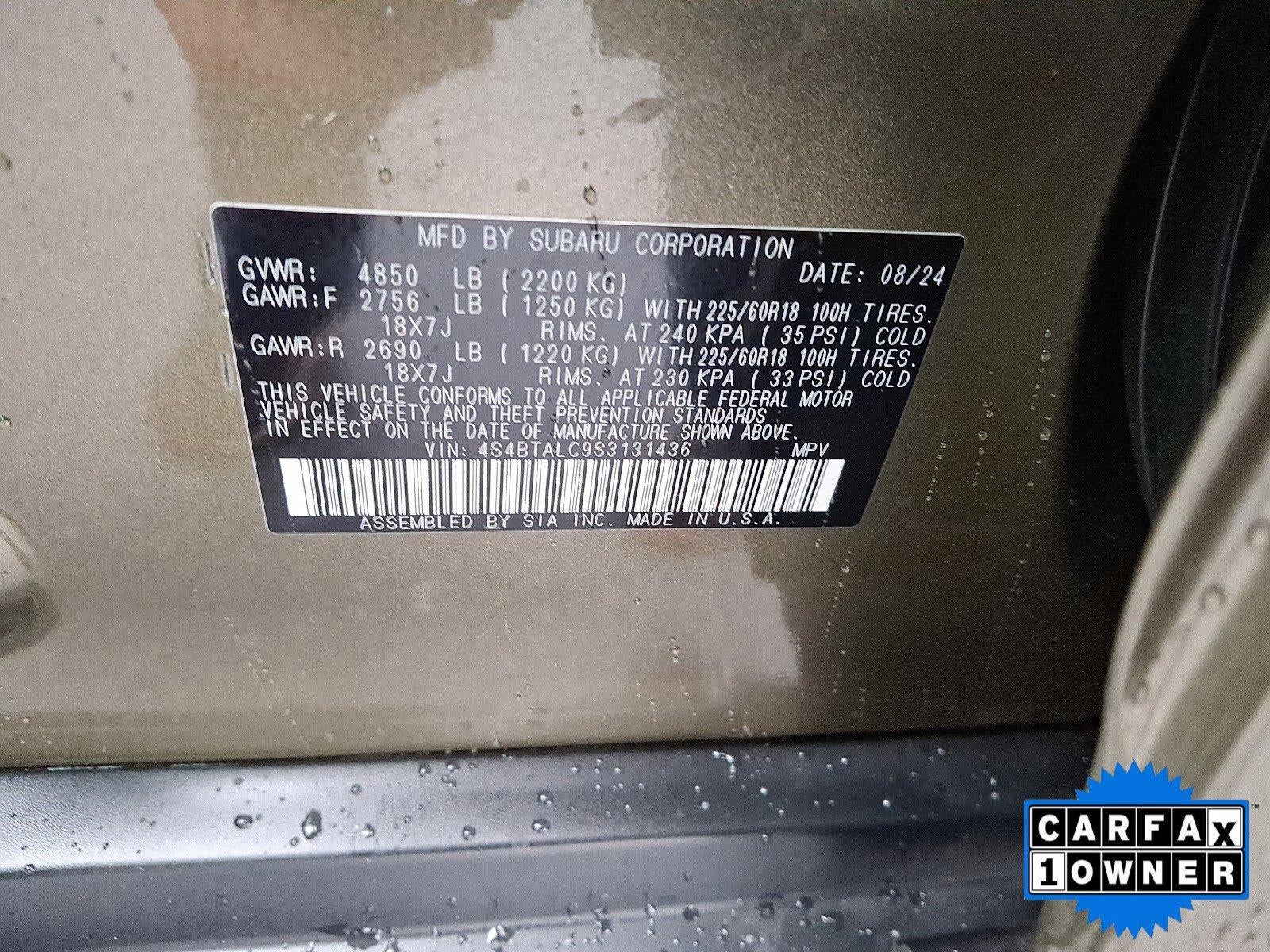 2025 Subaru Outback Onyx Edition AWD