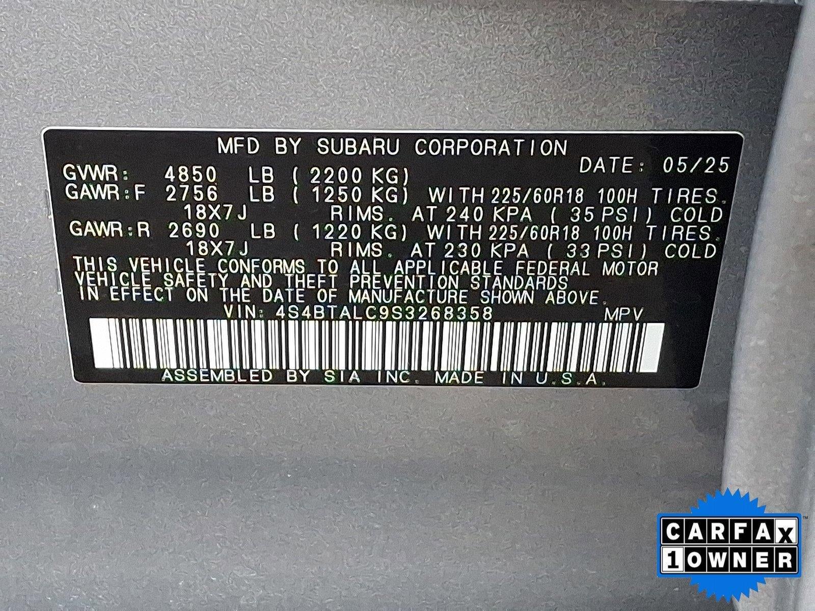 2025 Subaru Outback Onyx Edition AWD