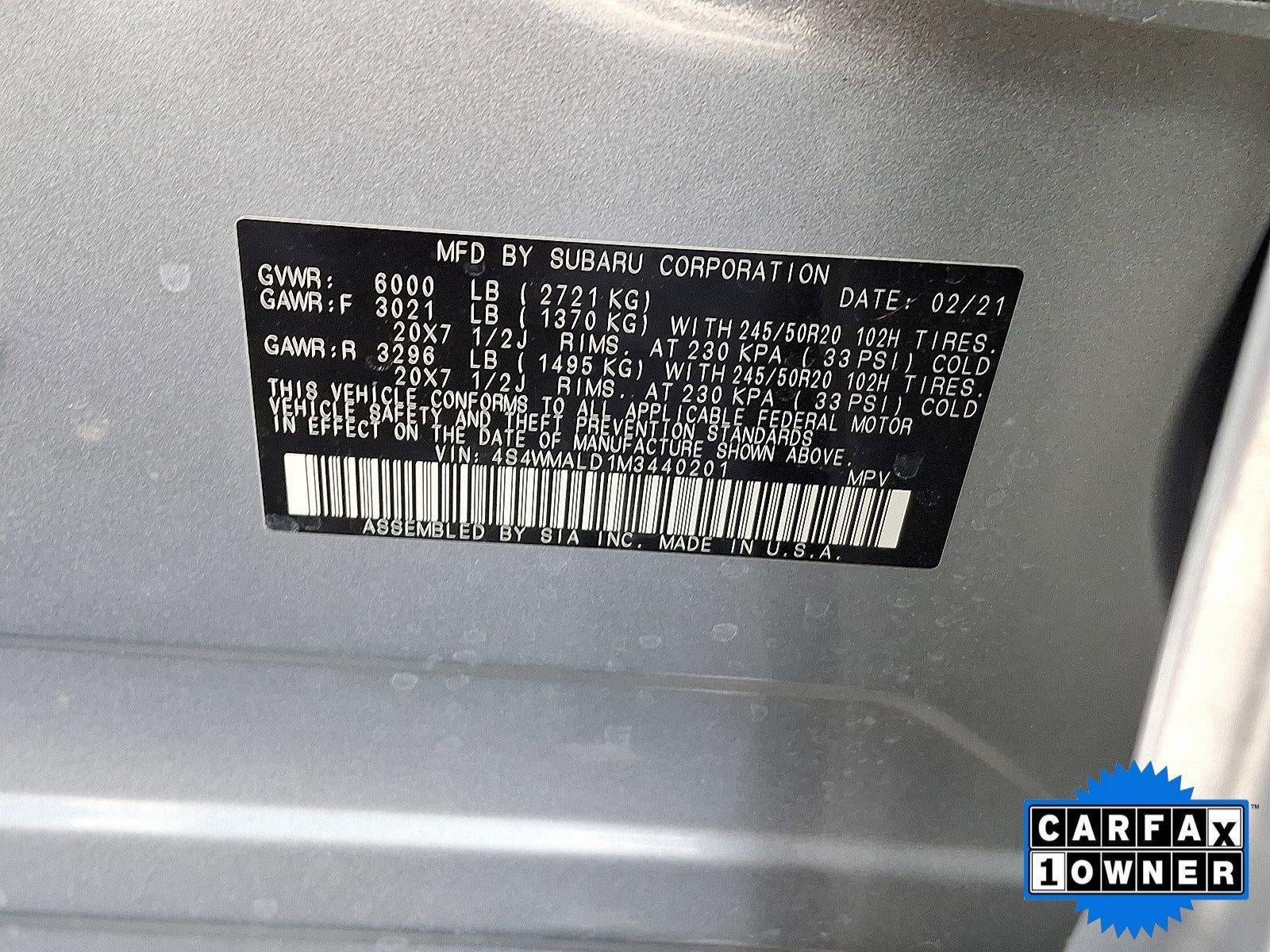 2021 Subaru Ascent Limited 8-Passenger