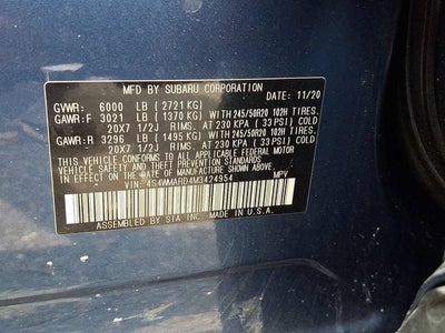 2021 Subaru Ascent Touring 7-Passenger