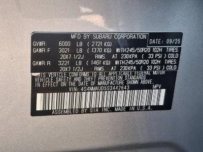 2025 Subaru Ascent Touring 7-Passenger