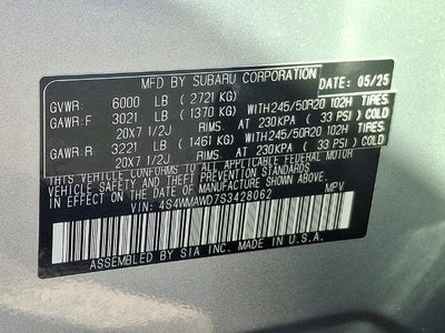 2025 Subaru Ascent Onyx Edition Touring 7-Passenger