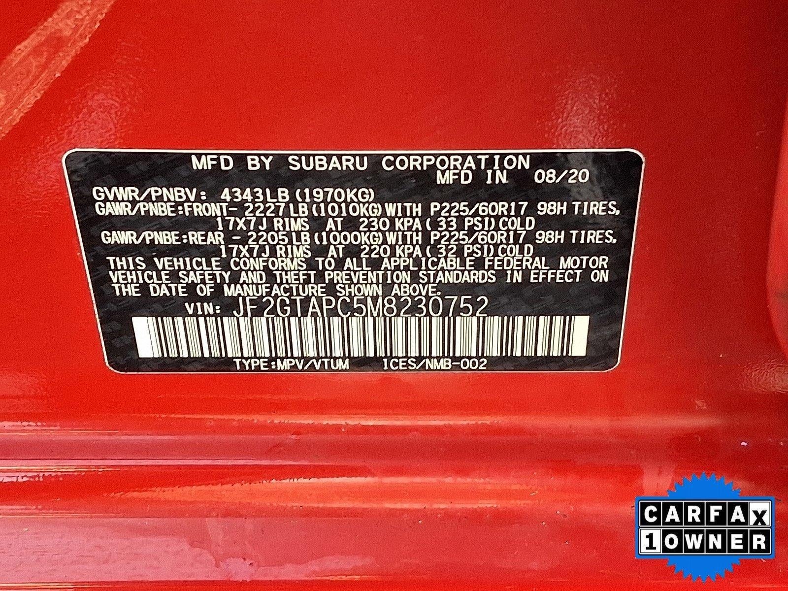 2021 Subaru Crosstrek Premium CVT