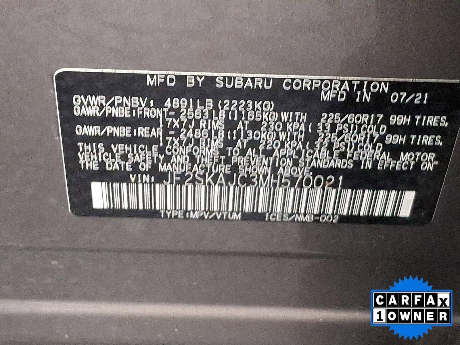 2021 Subaru Forester Premium CVT