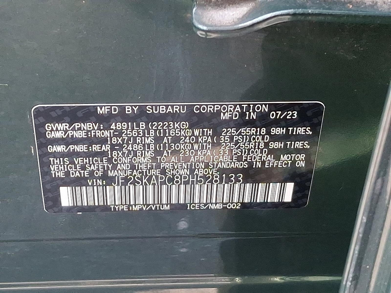 2023 Subaru Forester Limited CVT