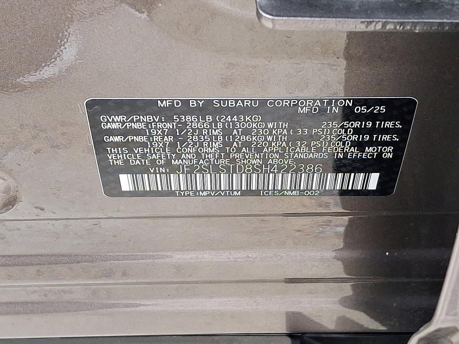 2025 Subaru Forester Touring Hybrid AWD