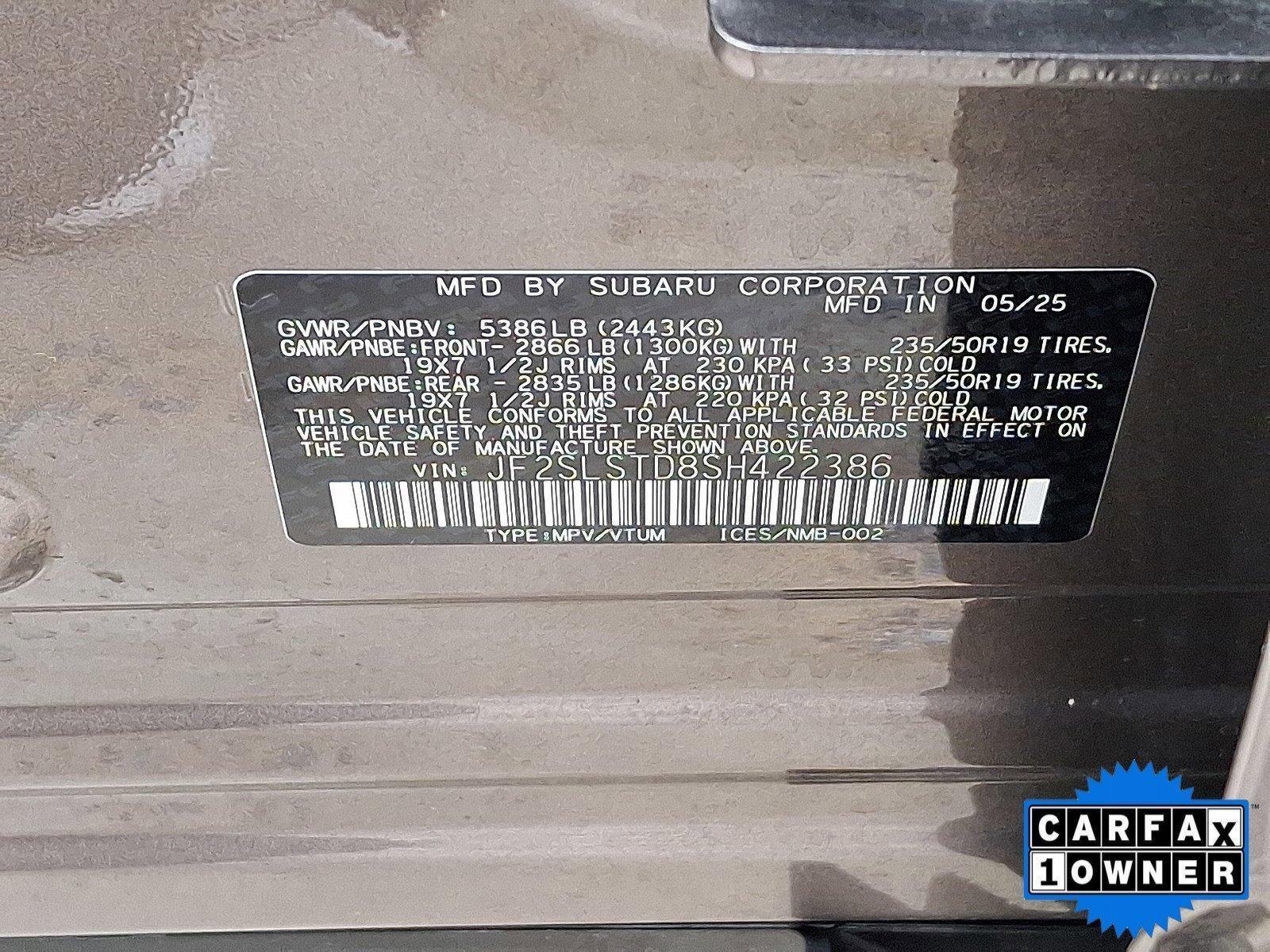 2025 Subaru Forester Touring Hybrid AWD