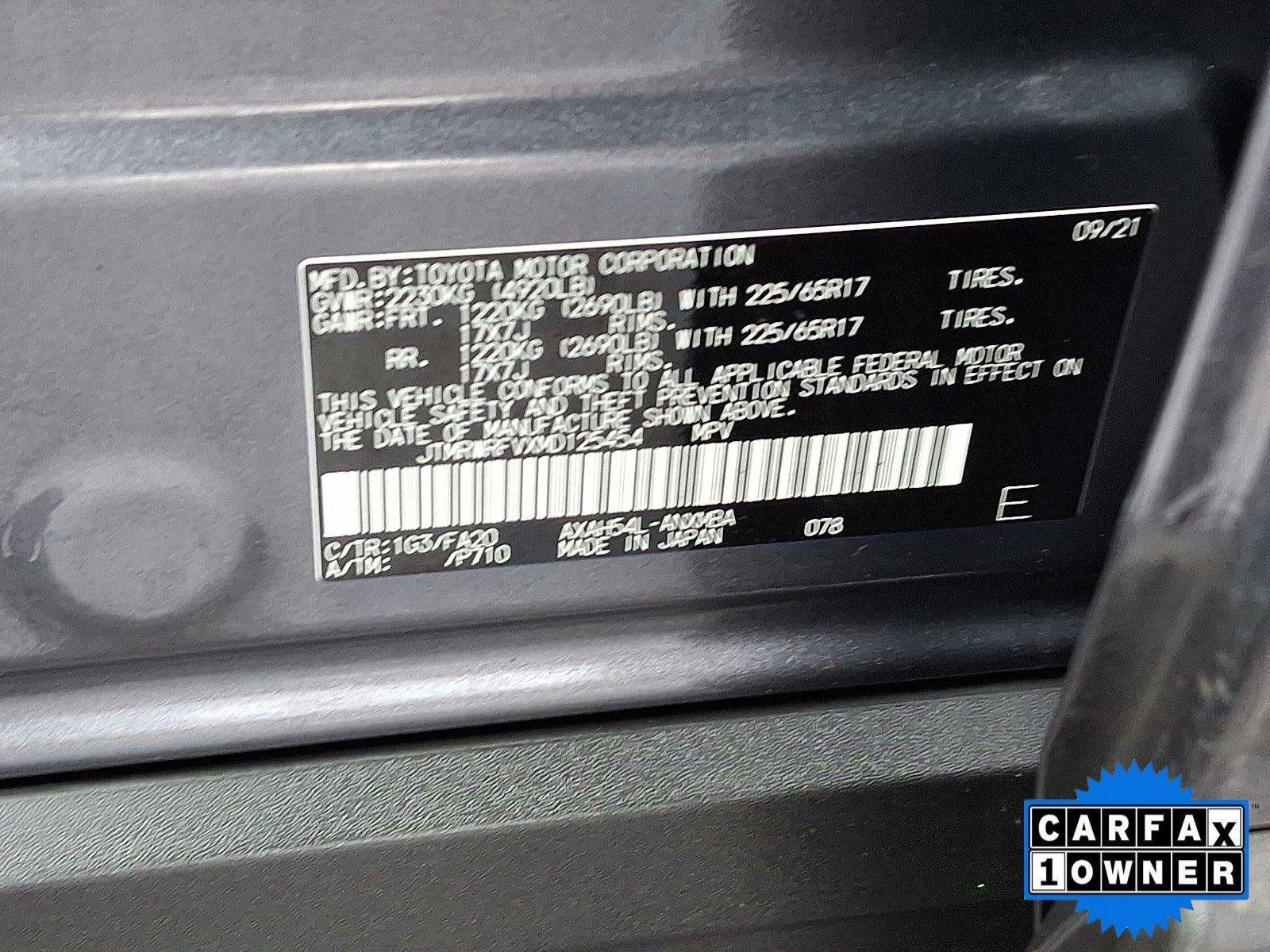 2021 Toyota RAV4 Hybrid XLE AWD (Natl)