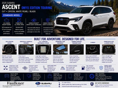 2025 Subaru Ascent Onyx Edition Touring 7-Passenger