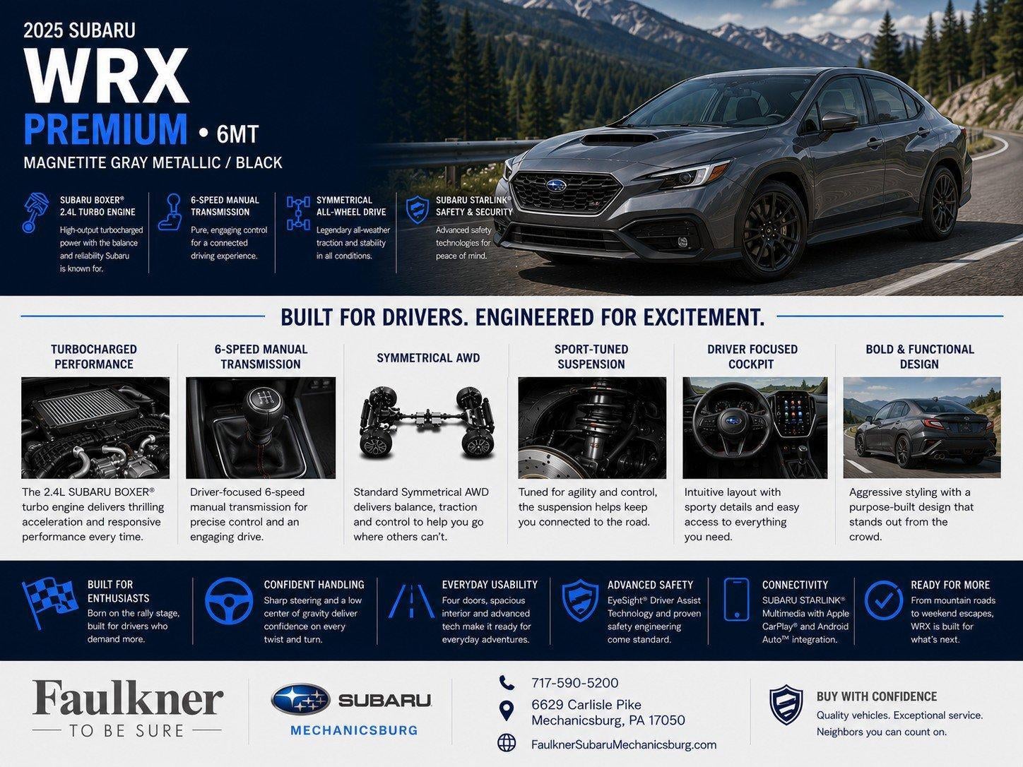 2025 Subaru WRX Premium Manual