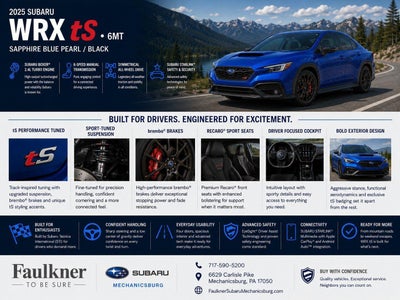 2025 Subaru WRX tS Manual