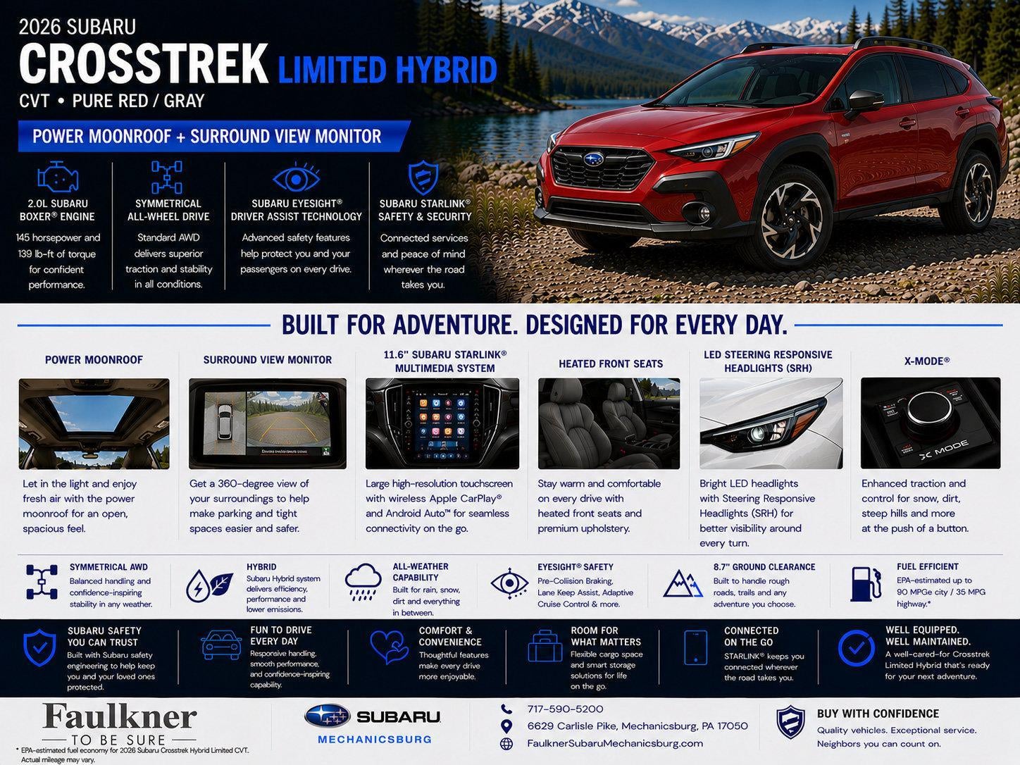 2026 Subaru Crosstrek Limited Hybrid AWD