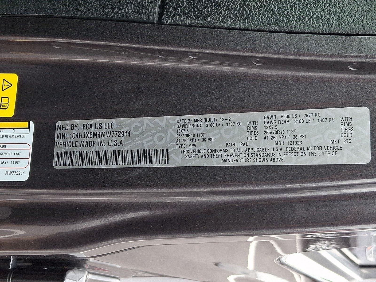 2021 Jeep Wrangler Unlimited Sahara 4x4