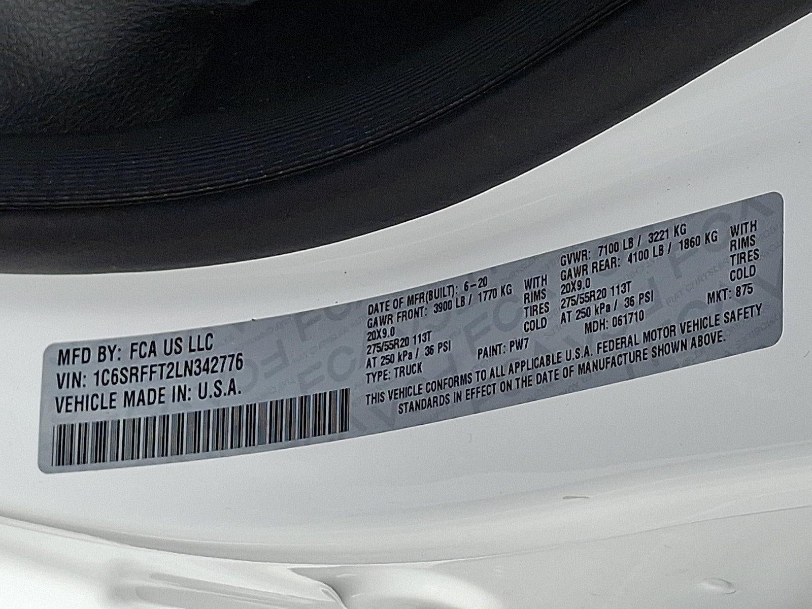 2020 RAM 1500 Big Horn 4x4 Crew Cab 5'7" Box