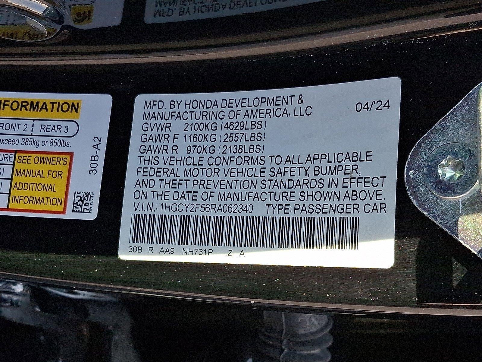 2024 Honda Accord Hybrid Sport Sedan