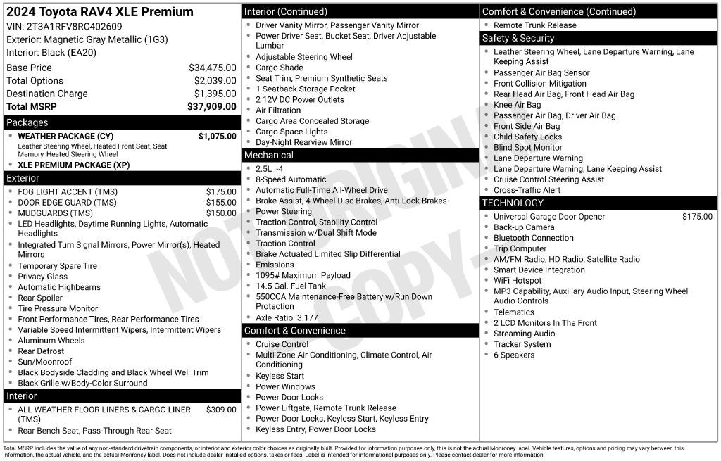 2024 Toyota RAV4 XLE Premium CERTIFIED