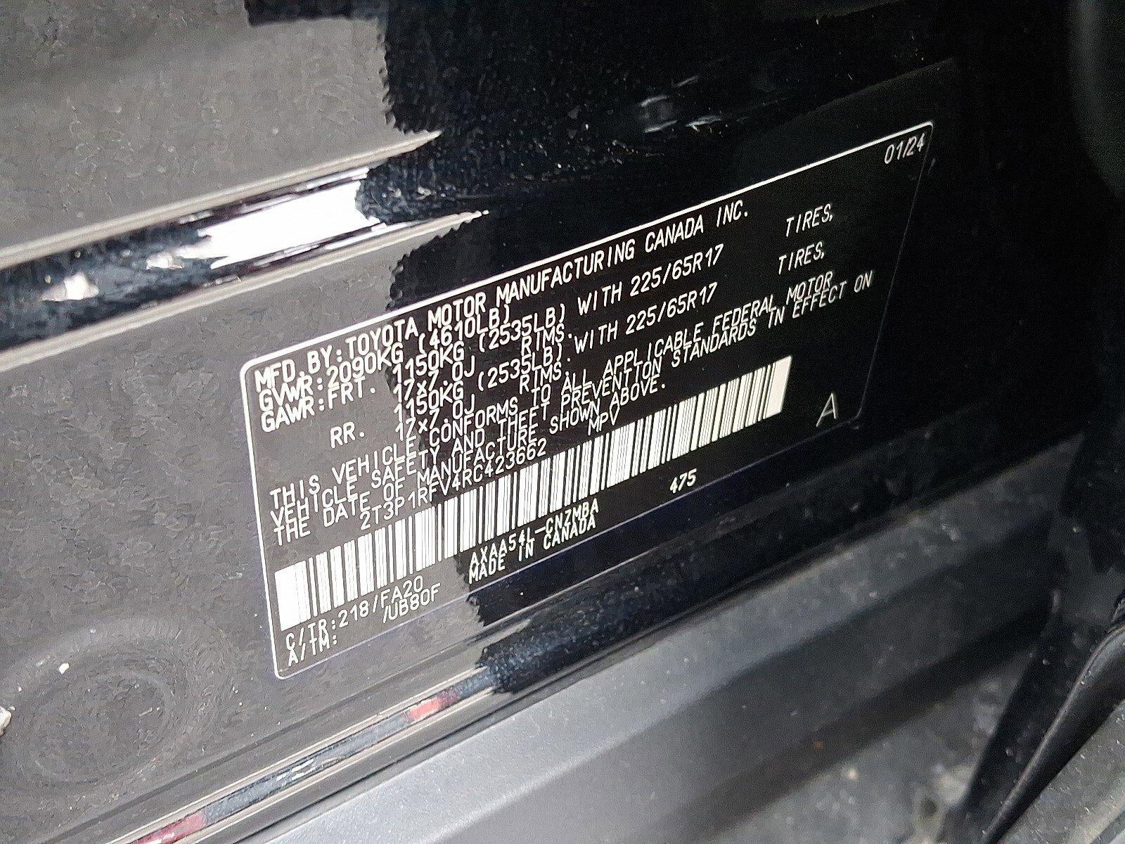 2024 Toyota RAV4 XLE AWD (Natl)