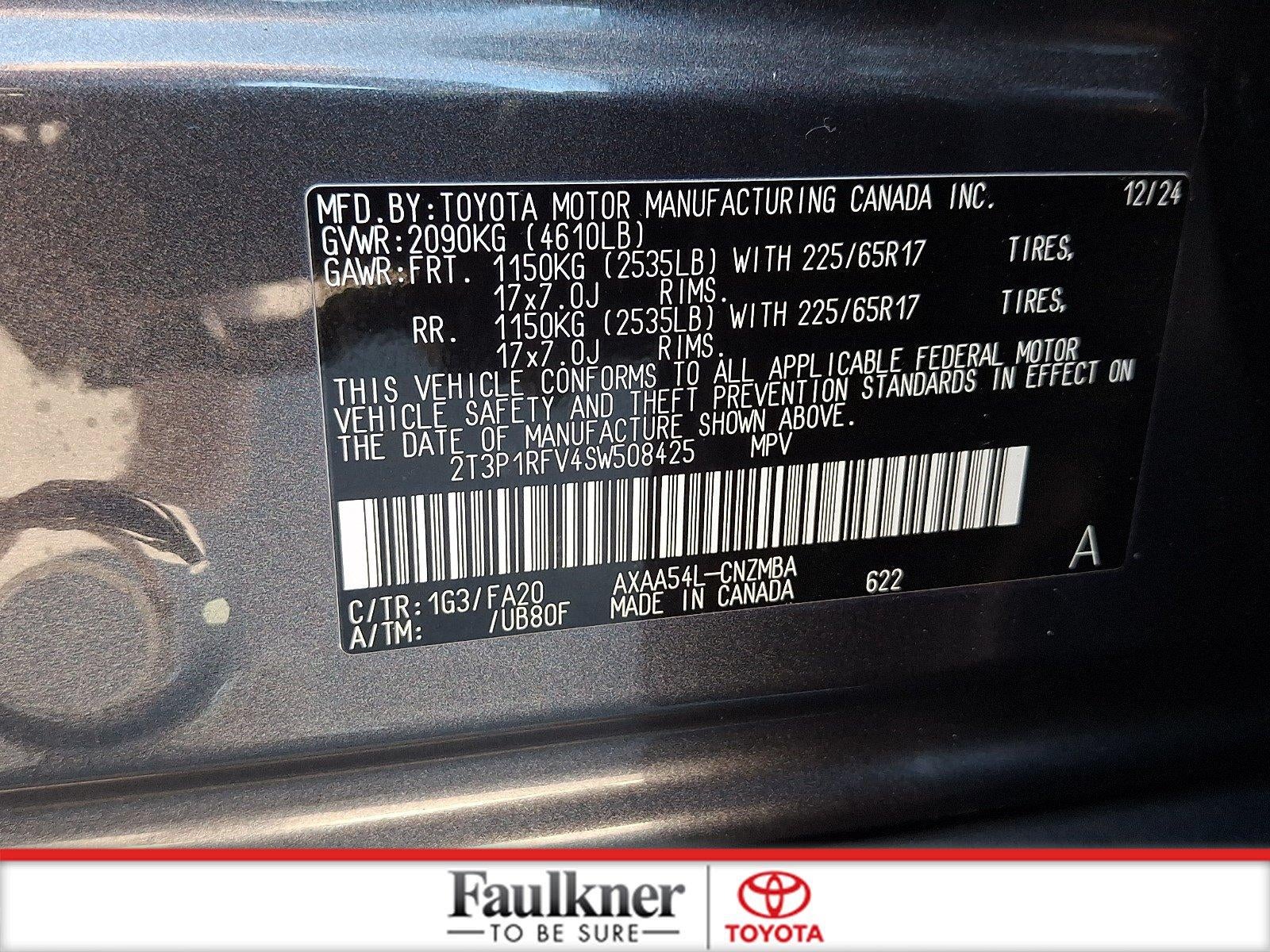 2025 Toyota RAV4 XLE AWD (Natl)