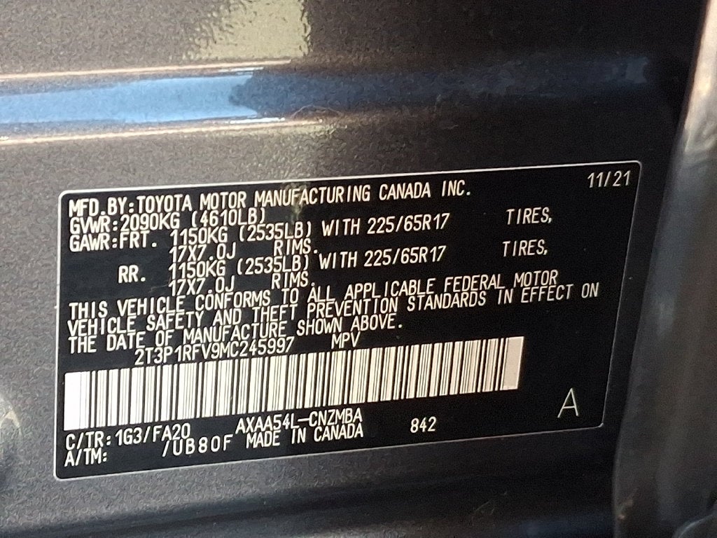 2021 Toyota RAV4 XLE CERTIFIED
