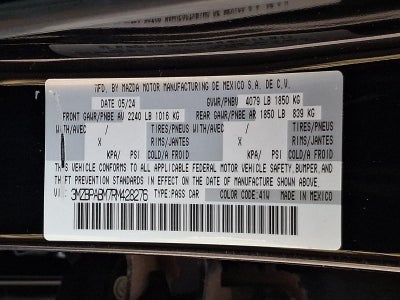 2024 Mazda Mazda3 Sedan 2.5 S Select Sport FWD