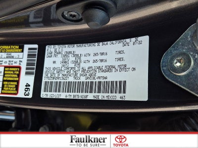 2022 Toyota Tacoma 4WD 4WD SR5 Double Cab 6' Bed V6 AT (Natl)