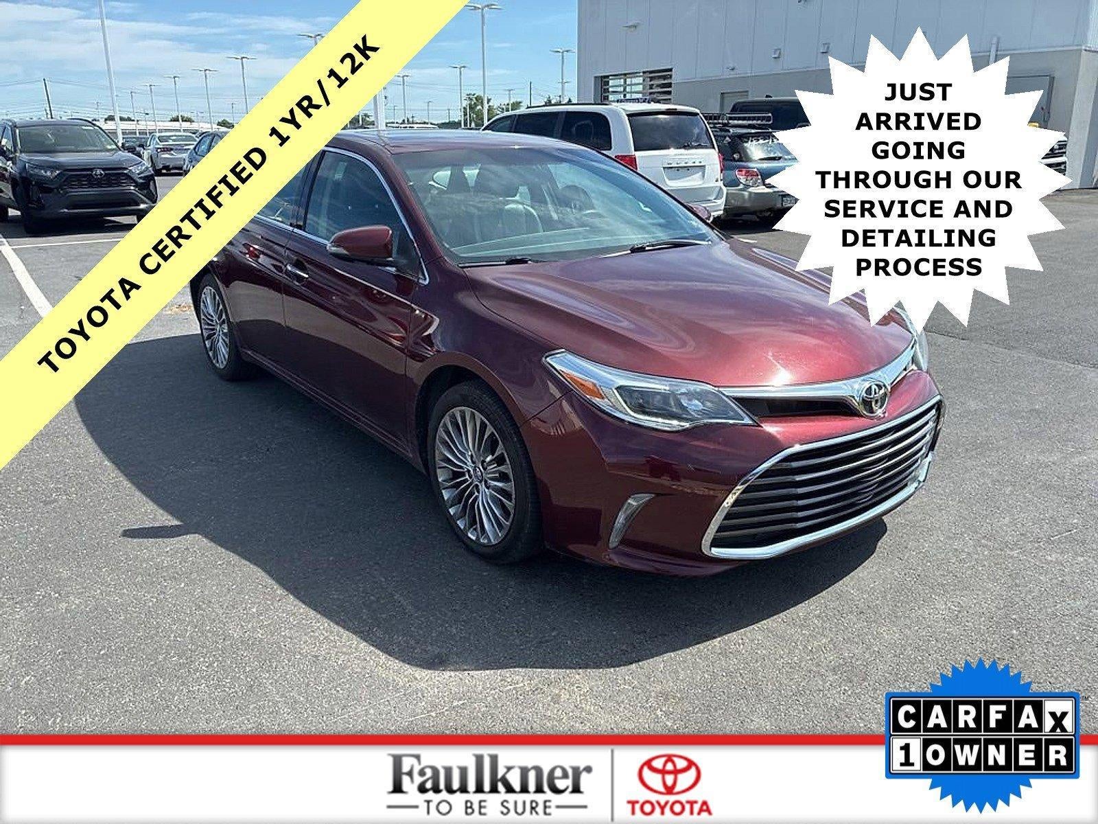 2016 Toyota Avalon 4dr Sdn XLE (Natl)