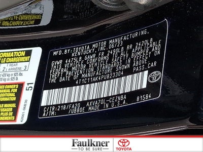 2023 Toyota Camry LE Auto (SE)