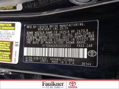 2025 Toyota Camry LE (SE)